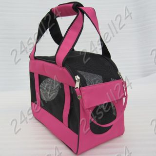 Dog Tote Bag Pet Travel Carrier Doggy Handbag Puppy Cat Purse Pouch Rose Red