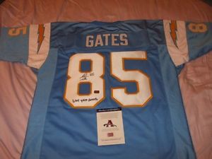 Antonio Gates Signed San Diego Chargers Football Jersey AAA