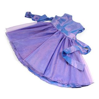 girls purple party dress by lola smith designs
