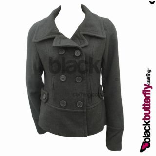New Ladies Quality Military Style Warm Winter Jacket Coat Size 8 14