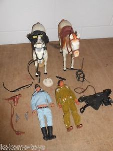 Vintage Lone Ranger Tonto Doll Figure Horses Figures Parts Accessories Lot