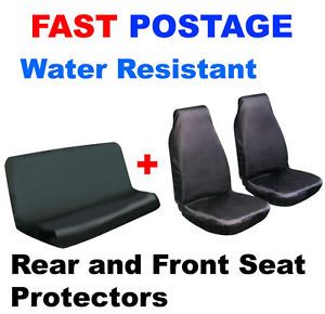 Water Resistant Child Pet Dog Front Rear Car Seat Protector Heavy Duty Cover C