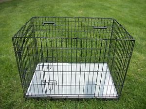 Extra Large 54" Dog Crate Cage Kennel 2 Door Metal Pan Divider Great Dane Mastif
