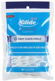 Oral B Glide Pro Health Deep Clean Angle Floss Picks 30 Ea
