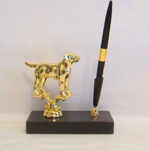 Metal Labrador Retriever Dog Pen Set Trophy Hunting Dog Trophies Dog Trophy