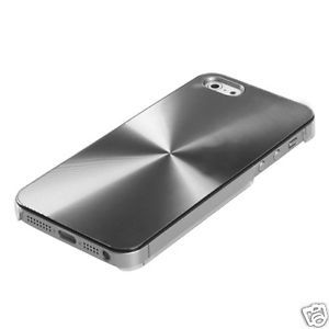 Apple iPhone 5 Brushed Aluminum Case Back Cover Phone Accessory Silver