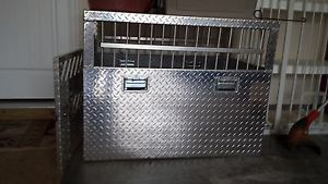 Aluminum Diamond Plate Dog Crate XL