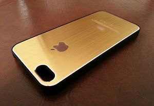 Premium Luxury Brushed Aluminum Hard Metal "Gold" Case Cover for iPhone 5 5S