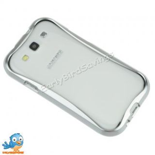 Silver Tone Triobump Aluminum Bumper Frame Case for Samsung Galaxy S3 SIII I9300