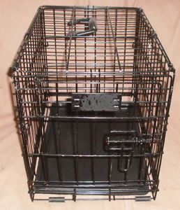 18" Crate Folding Wire Pet Cage Dog Cat Portable Kennel