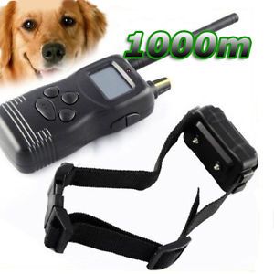 Long Range 1000M Remote Control Dog Training Shock Collar 1 Dogs w 50 LV Levels