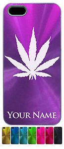 Personalized Aluminum iPhone 5 Case Cover Marijuana Leaf Pot Weed