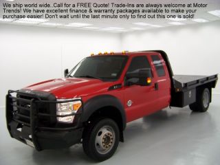 2011 Ford F 550 cm Truck Beds Flat Bed 4WD Turbo Diesel Custom Bumpers 74K