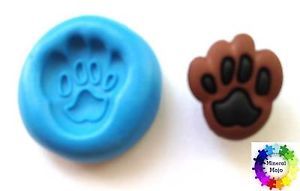 New Dog Paw Print Silicone Mould for Cupcake Card Toppers Fimo Sugarcraft