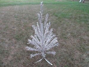Vintage Stainless Aluminum 4 ft Christmas Tree from Aluminum Specialty Co
