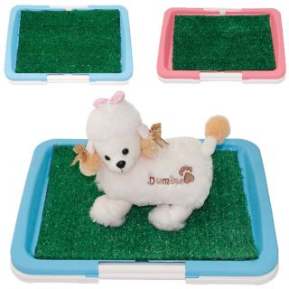 Pet Puppy Potty Grass Toilet Dog Pee Trainning Pad Lawn Patch Indoor Blue Pink