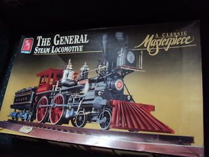 AMT "The General" Steam Locomotive 1 25 Scale Plastic Model Kit Engine Civil War