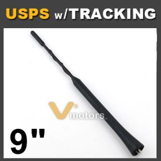 Universal Fit Car 9" Roof Stubby Amplify Mast Whip Antenna Aerial Radio FM Am
