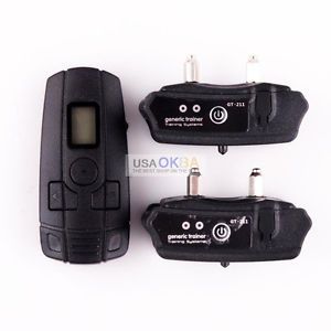 2 Dogs 380Yard Electric Remote Rechargeable Dog Training Shock Collar Waterproof