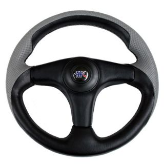 EZ Go Golf Cart APC 3 Spoke 13" Steering Wheel Adapter Black Gray