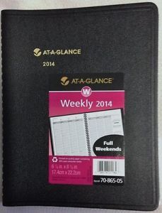2014 Mead at A Glance Weekly Planner Appointment Book 8x11 70 950 05