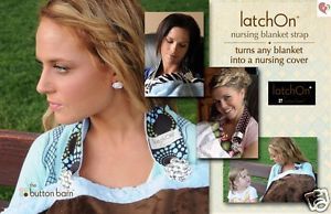 Latchon Nursing Blanket Breastfeeding Cover Strap Minky Cotton