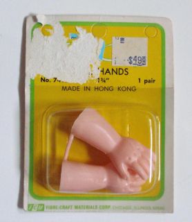 Baby Doll Making Arms Plastic Hands Parts Vintage