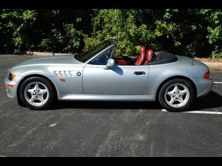 1996 BMW Z3 1 9 Roadster Silver Red Leather Low Miles