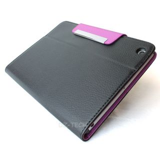 Pink Flip Wallet PU Leather Cover Case Holder Magnetic Flap for Apple iPad Mini