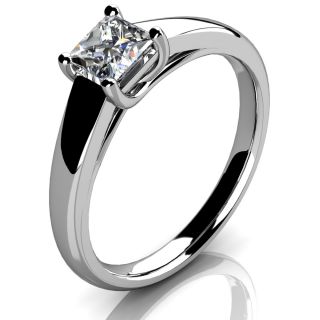 Princess Cut Diamond Engagement Ring Platinum