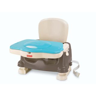 Fisher Price Healthy Care Blue Grey Deluxe Booster Seat High Chair New