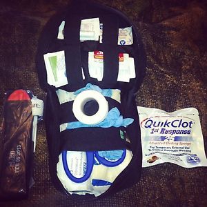 Individual First Aid Kit IFAK Medical Kit w QuikClot and Cat Tourniquet