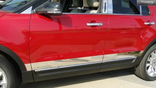 11 13 Ford Explorer Rocker Panel Trim Body Side Moulding 4" Wide 6pc