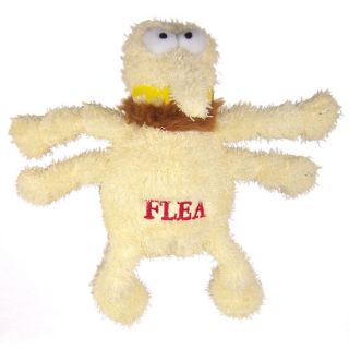 Multipet Flea Plush Dog and Puppy Fetch and Snuggle Squeaker Toy