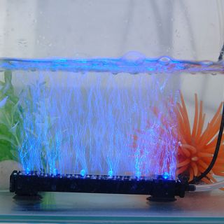 New Aquarium Fish Tank High Bright Underwater Submersible Air Bubble LED Lights