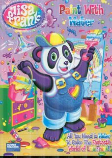 Lisa Frank Paint with Water Coloring Book for Children