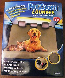 Petzoom Loungee Auto Pet Seat Cover Waterproof "as Seen on TV" New in Box