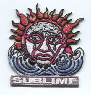 Sublime Crying Sun Embroidered Patch  C P4095 40 oz to Freedom