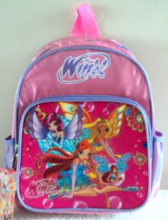 Winx Club School Bag Backpack Rucksack Medium L PINK13''Quality New UK Seller