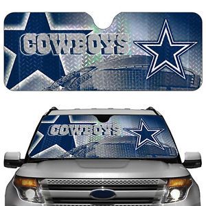 Dallas Cowboys Licensed NFL Reflective Car Windshield Sun Shade Automotive