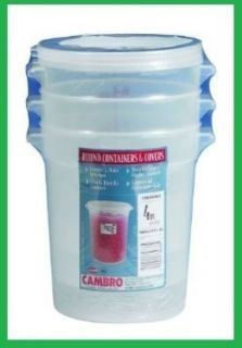 Container Sets Cambro Round Food Storage New