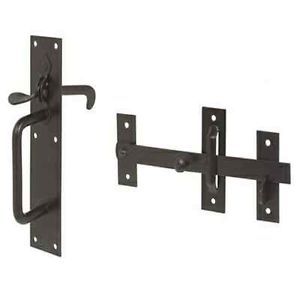 Suffolk Latch Antique Style Powder Coated with Fixing Gate Door Lock New