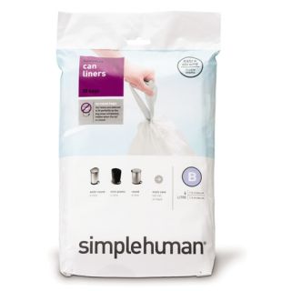 Simplehuman Code B 1 6 Gallon Custom Fit Liner – 30 Bags