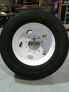 22 5" Rims and 39" Tires Commercial Semi Truck Trailer Wheels 4 Rims Tires