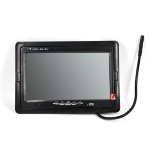 7" TFT Color LCD Car Rearview DVD VCR Backup Camera Display Monitor IR Remote