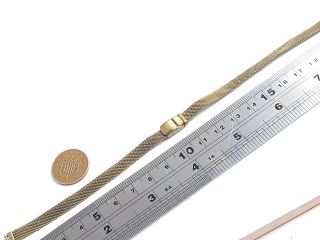 Vintage Antique Yellow Metal Adjustable Wrist Watch Strap Ideal Repair Project