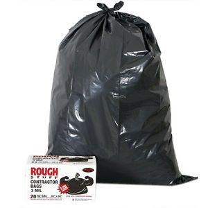 Iron Hold 618895 42 gal Contractor Trash Bags- 20 Count - pack of 4 