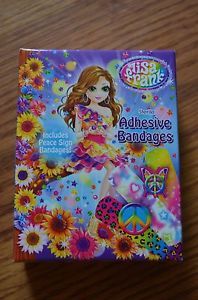 Lisa Frank Bandages First Aid Bandaids Peace Signs Rainbows Tie Dye Heart
