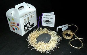 Pet Rock Silly Gag Gift Happy Birthday Present Party Favors Vintage Weird Stuff