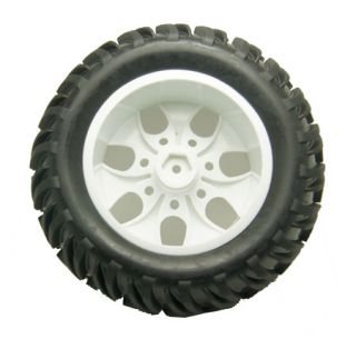 1 10 RC Bigfoot Monster Car Truck Rubber Tires Tyre Plastic Wheel Rim 88001